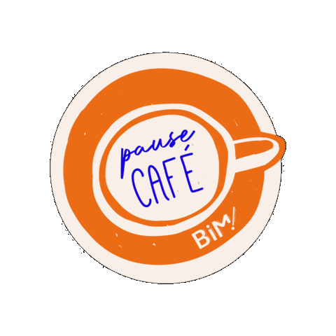 Cafe Break Sticker by STUDIO BIM!