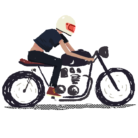 Bike Motorcycle Sticker by EVANREDBORJA for iOS & Android | GIPHY