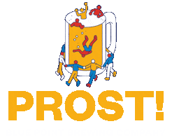 Beer Cheers Sticker by Blue Point Brewing Company
