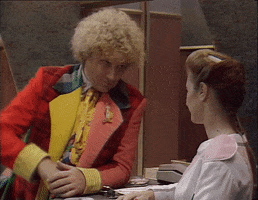 Colin Baker Flirt GIF by Doctor Who