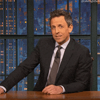 Seth Meyers Shrug GIF by Late Night with Seth Meyers