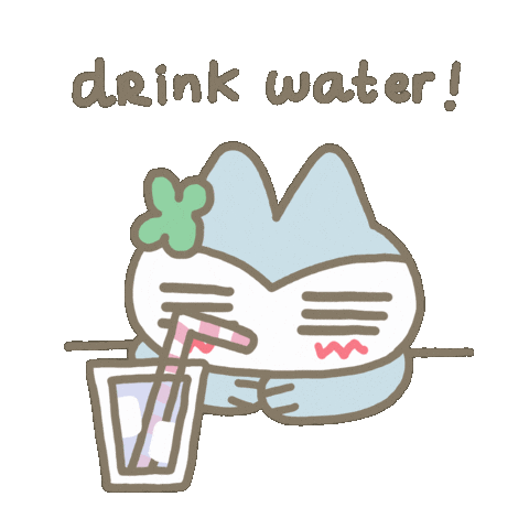 Relaxed Drink Water Sticker
