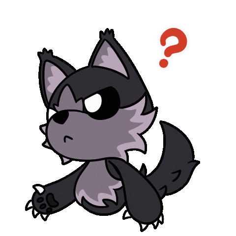 Confused Question Mark Sticker by Christophers Genie