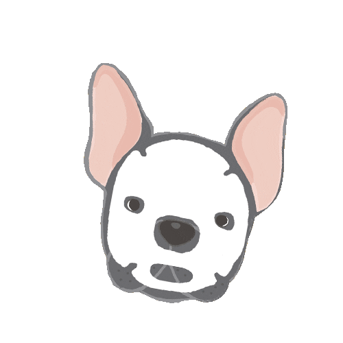 Dog Pup Sticker by Nudie Glow