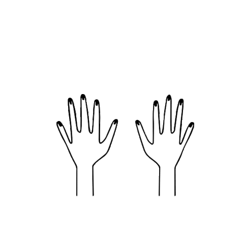 Hand Sticker by Alli K Design
