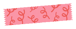 Pink And Red Tape Sticker