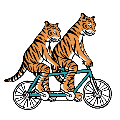 Big Cats Bike Sticker by Electric Catnip