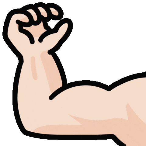 Animation Flexing Sticker