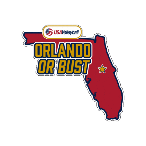 Orlando Florida Sticker by USA Volleyball