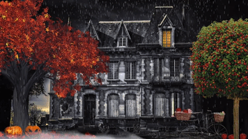 haunted house halloween GIF