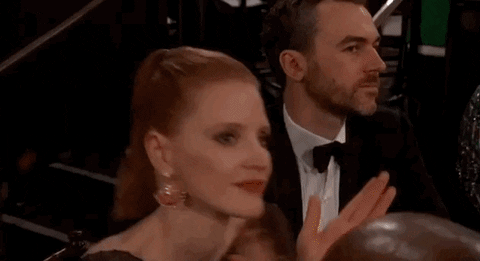 Jessica Chastain Applause GIF by Golden Globes - Find & Share on GIPHY
