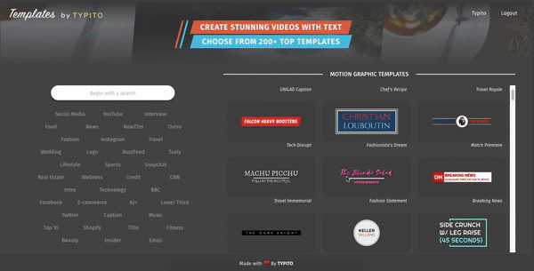 Motion Graphics Text Templates GIF by Typito - Find & Share on GIPHY