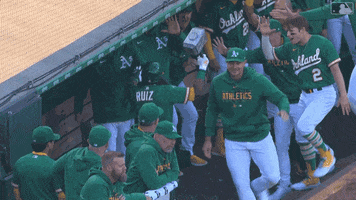 Happy Major League Baseball GIF by Oakland Athletics