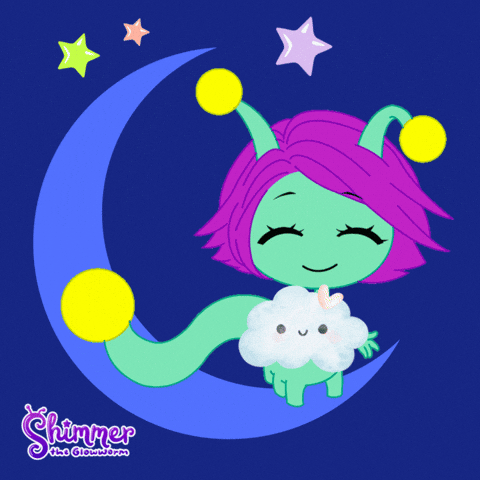 Stars Sleep GIF by ShimmertheGlowworm