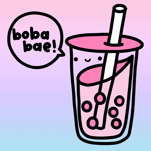 Happy Bubble Tea GIF by rainydayink Find & Share on GIPHY