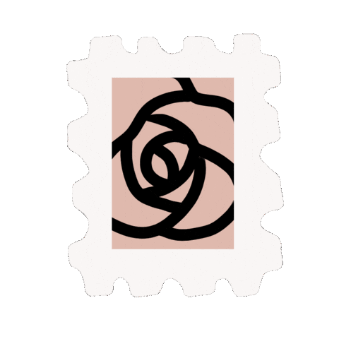 Rose Stamp Sticker