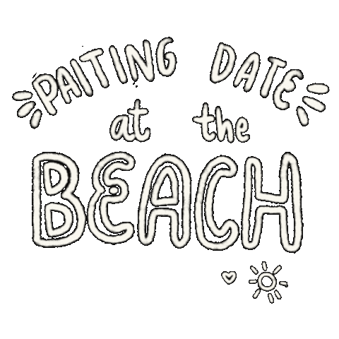 Beach Date Sticker by Radiiiante
