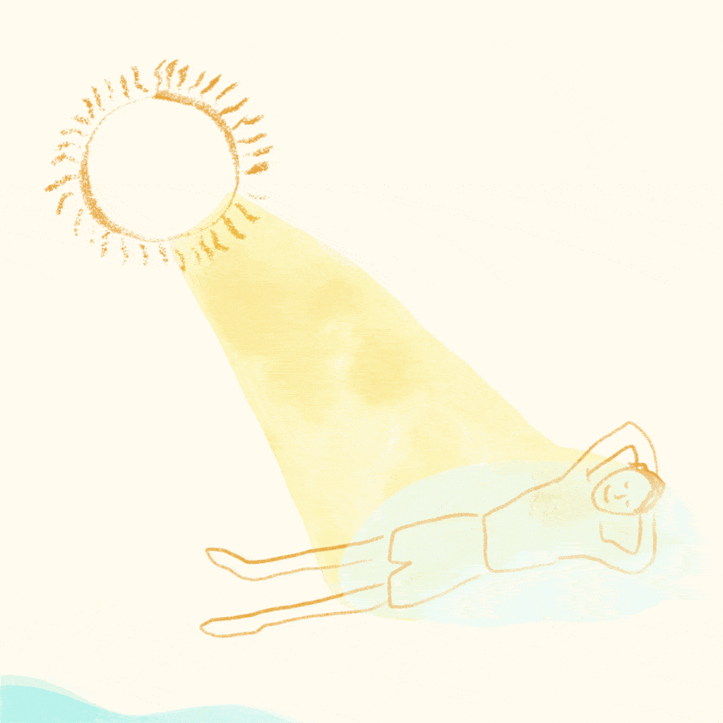 Relaxing Solar Power GIF by art of madeleine