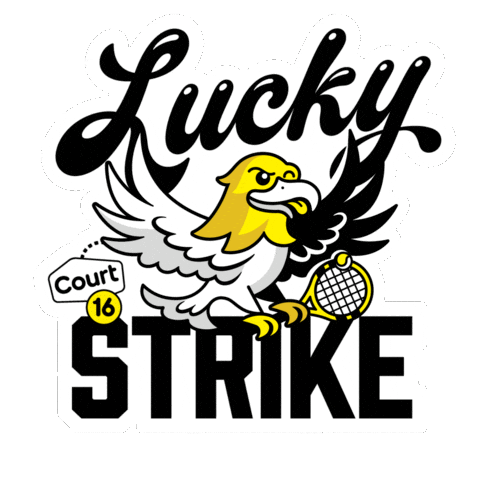 Eagle Strike Sticker by Court 16 - Tennis & Pickleball