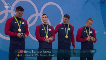 gold medal swimming GIF by Olympic Channel