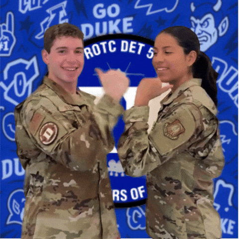 Uniform Durham GIF by Duke AFROTC