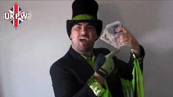 Top Hat Money GIF by United Kingdom Pro Wrestling