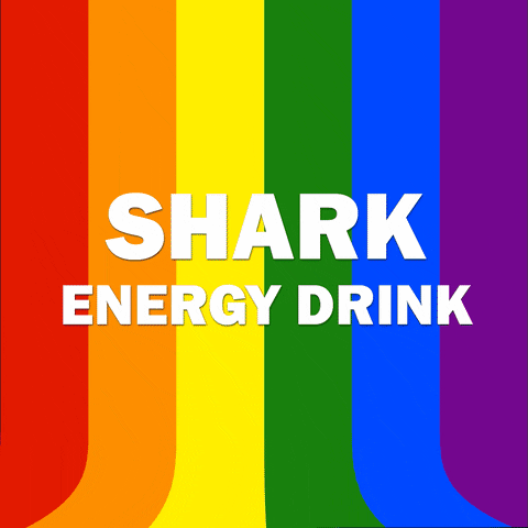 Energy Drink Rainbow GIF by SHARK Energy