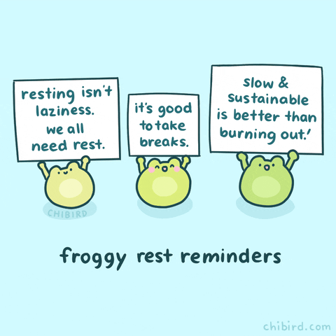 Frog Self Care GIF by Chibird - Find & Share on GIPHY