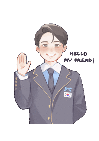 Parkbogum Hello Sticker