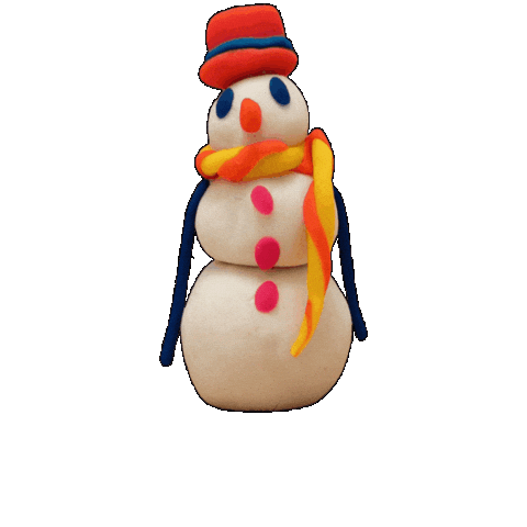 Winter Snowman Sticker by Mighty Wallet