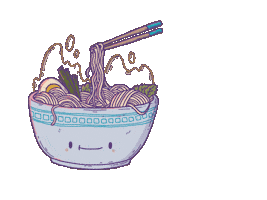 Ramen Pho Sticker by Szabi