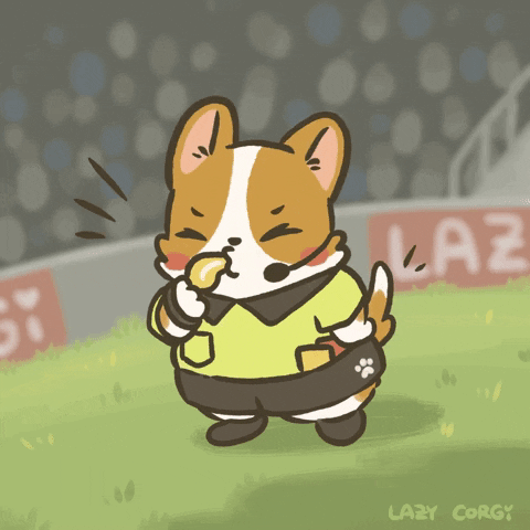 Angry Red Card GIF by Lazy Corgi