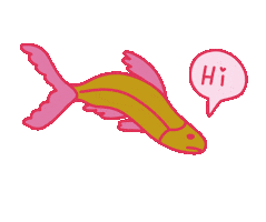 Pink Hello Sticker