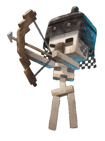 Video Games Skeleton Sticker by Minecraft