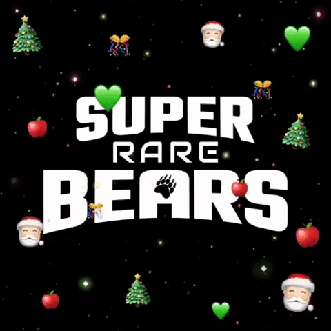 Merry Christmas Winter GIF by SuperRareBears