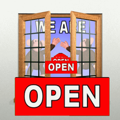 We Are Open GIF