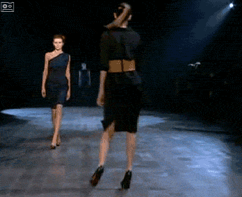 Image result for model runway fail gif