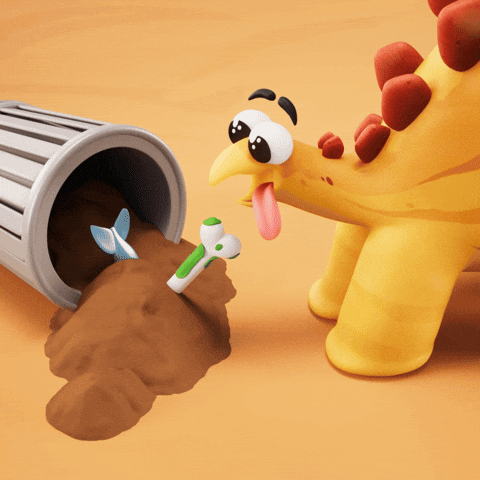 Happy Dog GIF by Claynosaurz