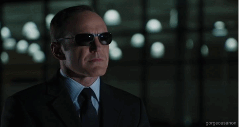 Image result for marvel coulson with sunglasses gif
