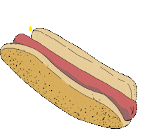 Hungry Hot Dog Sticker by sarahmaes