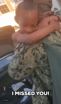 Navy Serviceman Returns Home to Surprise Son