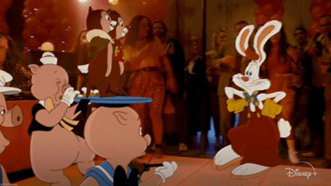 Roger Rabbit Dancing GIF by Disney+ - Find & Share on GIPHY