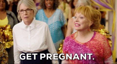 Get Pregnant Jacki Weaver GIF by Poms - Find & Share on GIPHY
