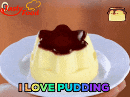 dessert pudding GIF by Gifs Lab