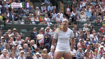 excited wta GIF by Wimbledon
