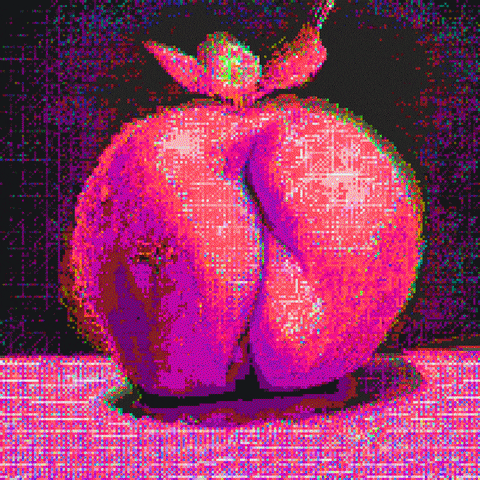 Golden Apple Art GIF by Empress Trash