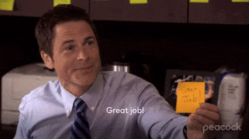 Excited Well Done GIF by Parks and Recreation