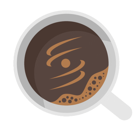 Happy Coffee Sticker by Summit Marketing