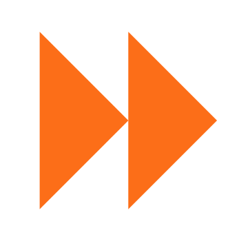 Arrow Orange Sticker by Meenes