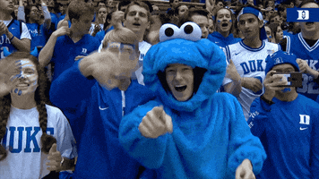 cookie monster crazies GIF by Duke Men's Basketball